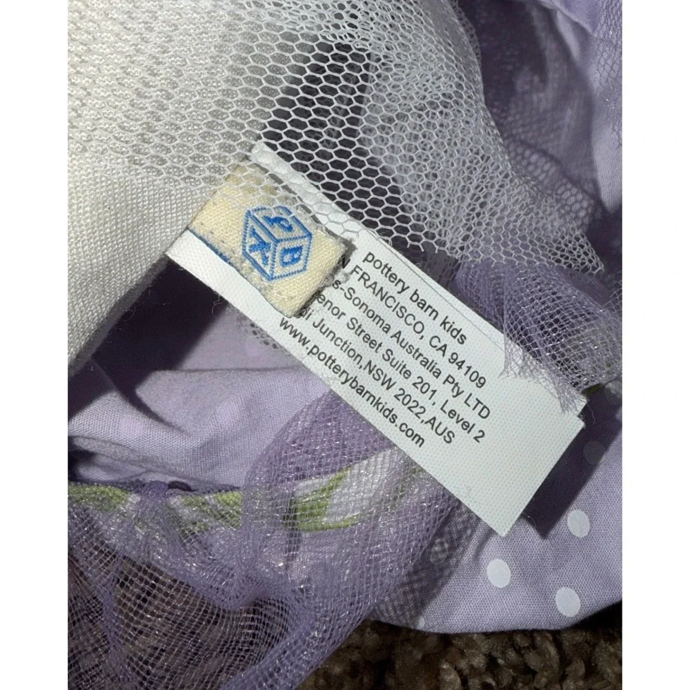 Pottery Barn Kids-Plush Pigtail Princess Rag Doll Lilac Polka Dot Dress 30